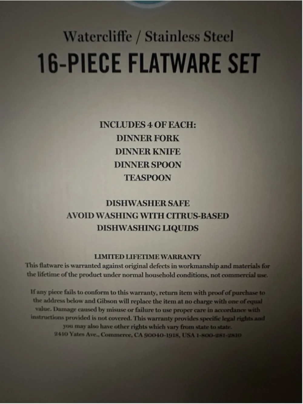 NEW Martha Stewart Watercliffe 16pc Stainless Steel Flatware Set Sea Green NIB
